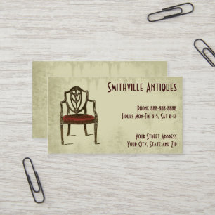 Antique Furniture Store Business Card