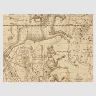 Antique Galaxy Map Series Design 2 Tissue Paper