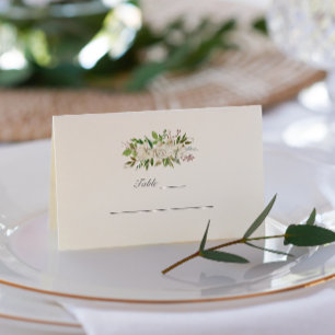 Antique Garden Botanical Wedding Business Card