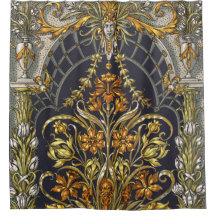 Antique Garden Entry Shower Curtain