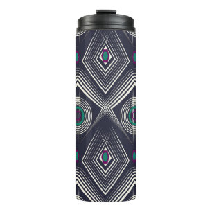 Antique Geometric Ornament, Stylish Texture. Thermal Tumbler