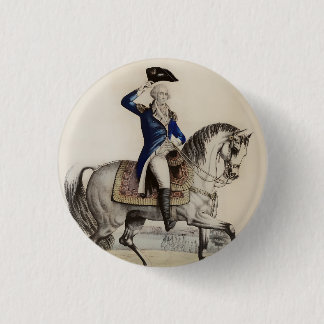 Antique George Washington on Horseback | 250 USA 1 Inch Round Button