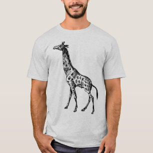 Antique Giraffe on Tote Bag T-Shirt
