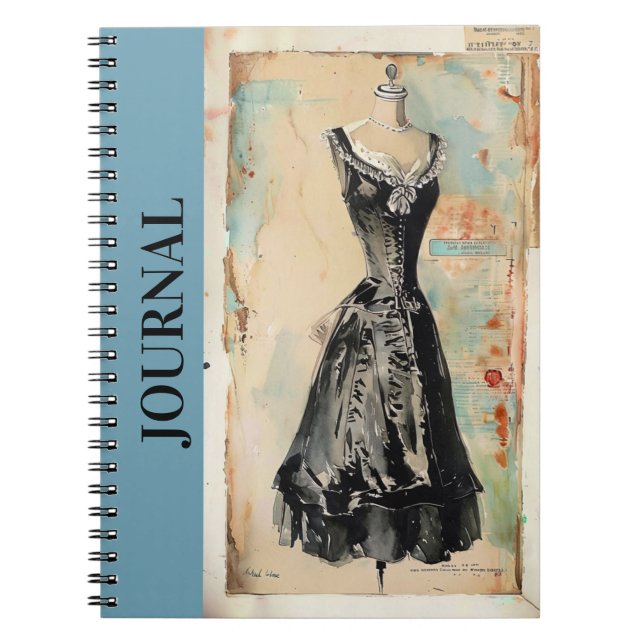 Antique Glamour Journal LBD Little Black Dress (Front)