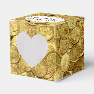 Antique Gold Coins Favor Box