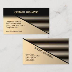 Antique Gold Contemporary Business Card