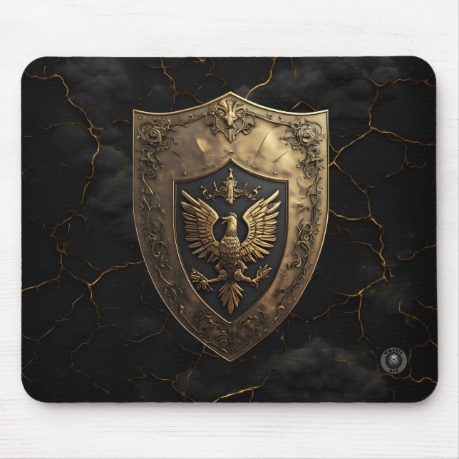 Antique Gold Eagle Imperial Gaming  Mouse Pad (Front)