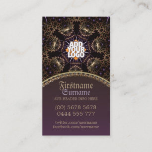 Antique Gold Fantasy Medieval Business Card