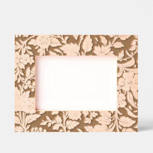 Antique Gold Floral Indian Lac-work Black Pattern Etched Frames