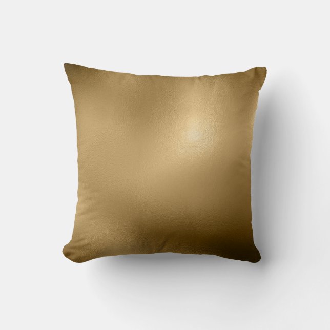Antique Gold Foil-29 Throw Pillow (Front)