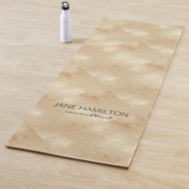 Antique Gold Foil Exercise Mat (In Situ)