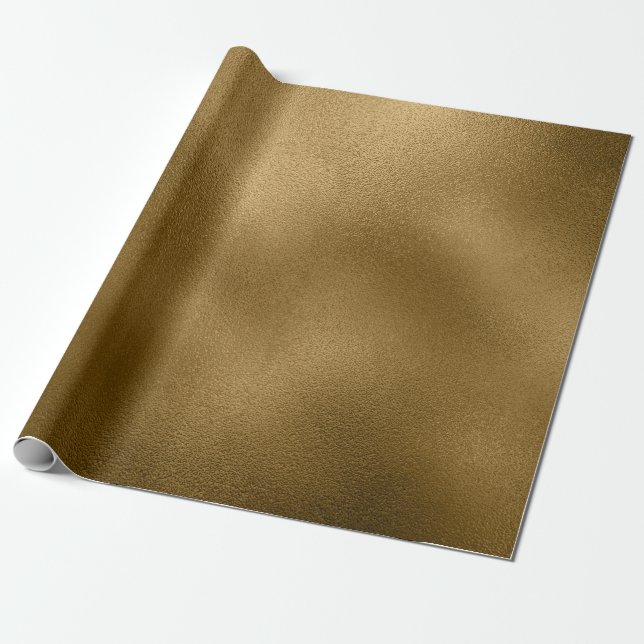 Antique Gold Foil Style 20 Wrapping Paper Roll (Unrolled)