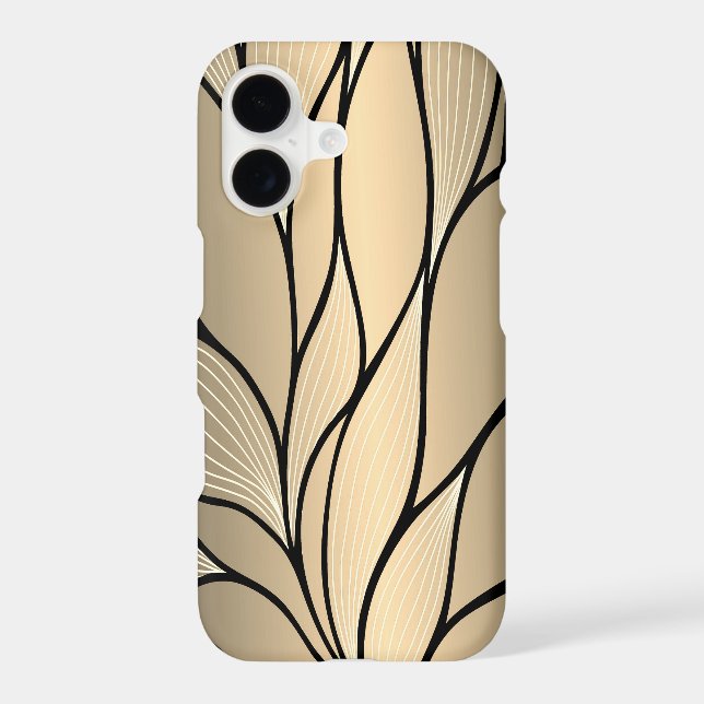 Antique Gold Leave Pattern  (Back)