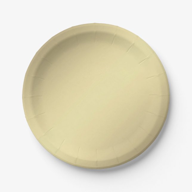 Antique Gold Paper Plate (Front)