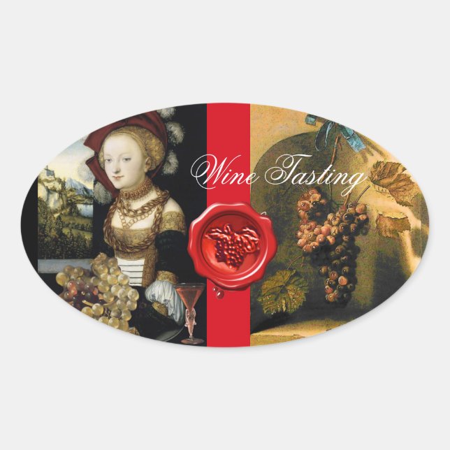 ANTIQUE GRAPE VINEYARD WINE TASTING PARTY WAX SEAL (Front)