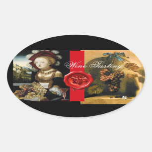 ANTIQUE GRAPE VINEYARD WINE TASTING PARTY WAX SEAL