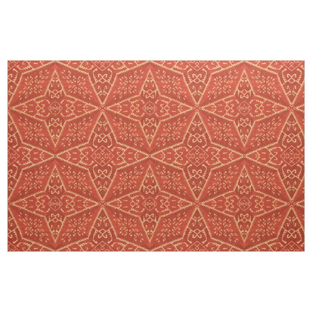 Antique Greek Star Pattern Print Fabric (Fat Quarter)