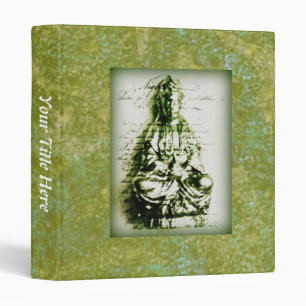 Antique Green Kwan Yin binder