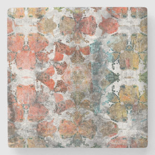 Antique Grunge Vintage Old Handmade Wool Carpet Sh Stone Coaster
