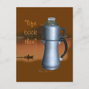 Antique GS Coffee Pot{early morning} -customize it Postcard