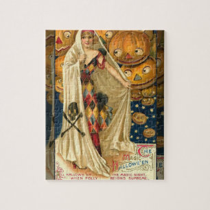 Antique Halloween Jack O Lantern  Jigsaw Puzzle