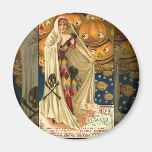 Antique Halloween Jack O Lantern Magnet