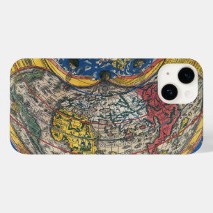 Antique Heart Shaped World Map by Peter Apian 1520 Case-Mate iPhone 14 Case