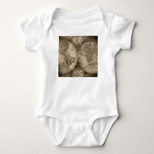Antique Historical Old World Atlas Map Continents Baby Bodysuit