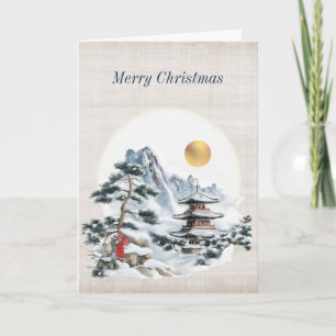 Antique Holiday Christmas Card