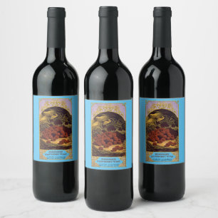 Antique Homemade Raspberry Wine Label Template