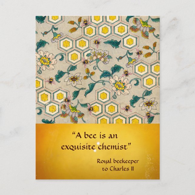 ANTIQUE HONEY BEE BEEKEEPER ,BEEKEEPING POSTCARD (Front)