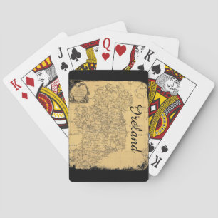 Antique Ireland Map Playing Cards