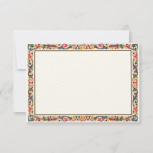 Antique Italian Border RSVP Card Template