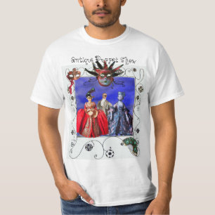 ANTIQUE ITALIAN PUPPET SHOW,JESTER MASQUERADE MASK T-Shirt