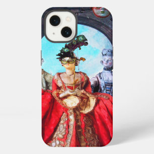 ANTIQUE ITALIAN PUPPETS AND MASKS MASQUERADE PARTY iPhone 13 CASE