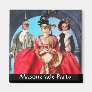 ANTIQUE ITALIAN PUPPETS MASQUERADE COSTUME PARTY MAGNET