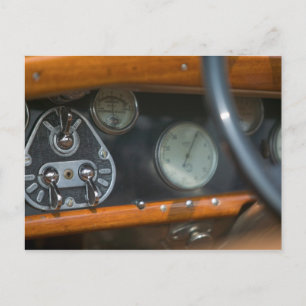 antique jaguar 2 postcard