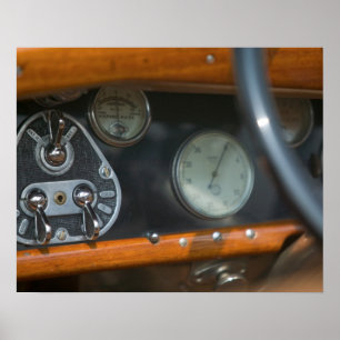 antique jaguar 2 poster
