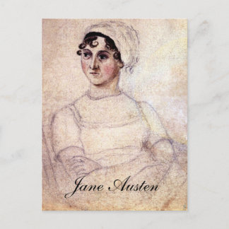 Antique Jane Austen Portrait Postcard