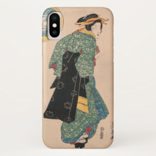 Antique Japanese Kimono Woman Ukiyo-e Woodblock Case-Mate iPhone Case