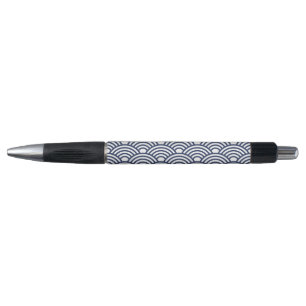 Antique Japanese Seigaiha Waves Pen