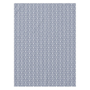 Antique Japanese Seigaiha Waves Tablecloth