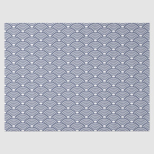 Antique Japanese Seigaiha Waves Tissue Paper
