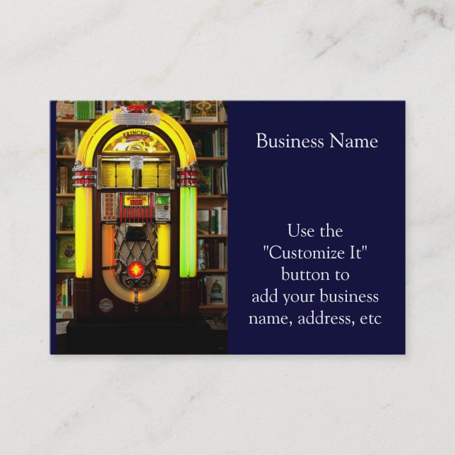 Antique Jukebox Business Card (Front)