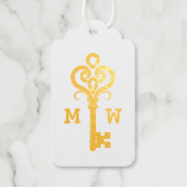 Antique Key Gift Tags (Front)