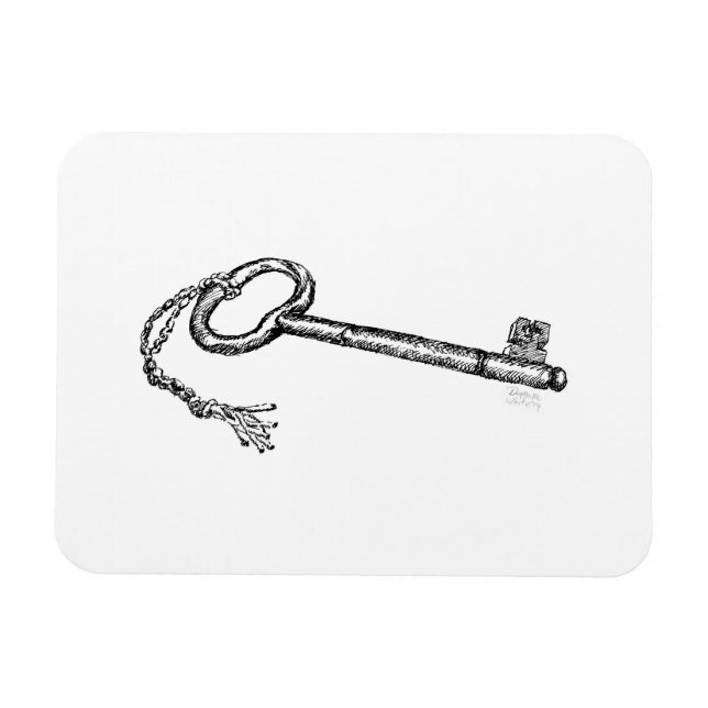 Antique Key Magnet (Horizontal)