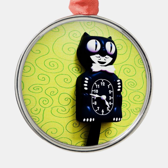 Antique kit Cat Clock Ornament (Front)