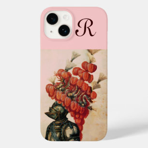 ANTIQUE KNIGHT HELMET ,DRAGONS AND RED FEATHERS Case-Mate iPhone 14 CASE