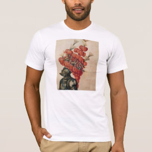 ANTIQUE KNIGHT HELMET ,DRAGONS AND RED FEATHERS T-Shirt