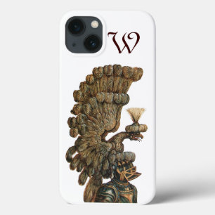 ANTIQUE KNIGHT HELMET WITH EAGLE monogram iPhone 13 Case